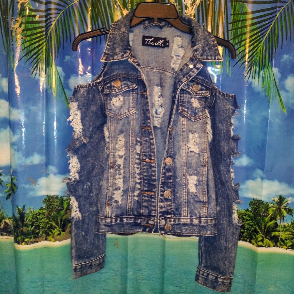 Ripped Jean Jacket